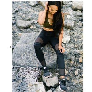 Zyia Black Moto Light n Tight Hi-rise 7/8 24”